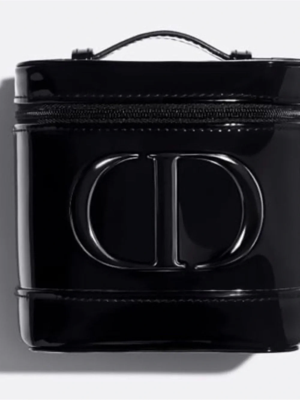 Dior Black Patent Cosmetic Vanity Case